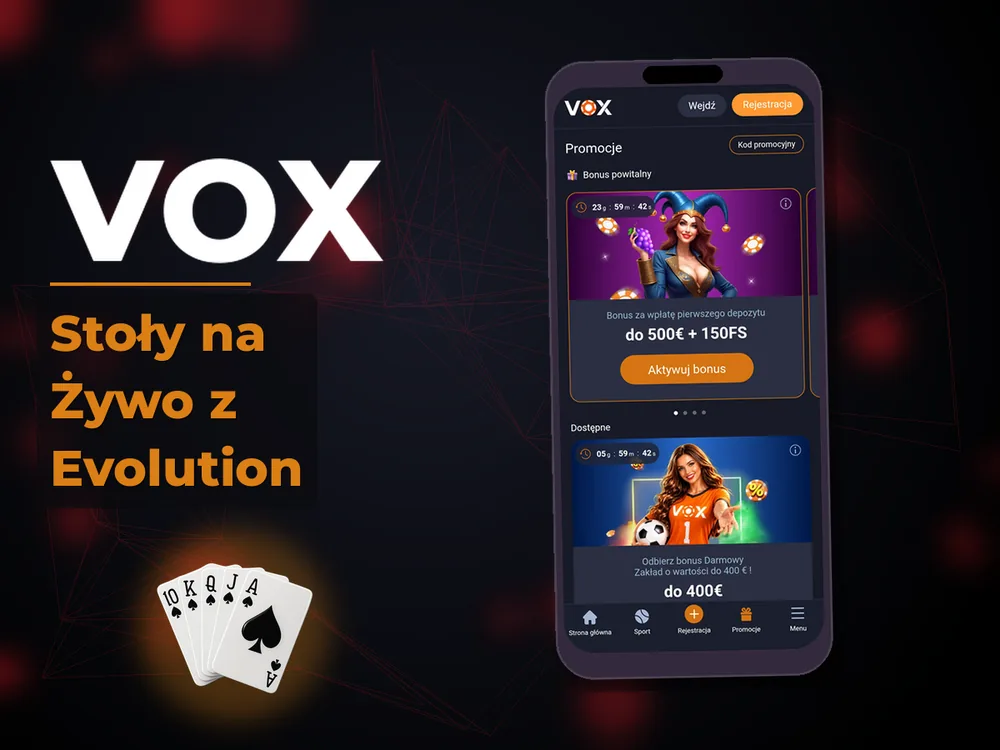 vox - Stoły na Żywo z Evolution