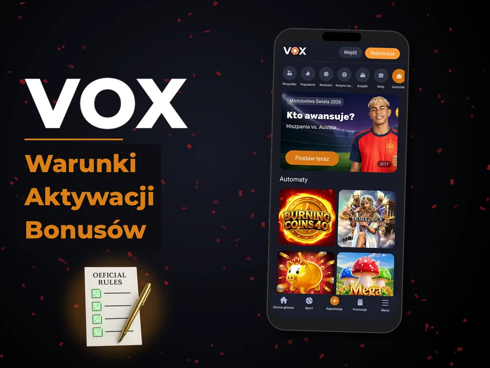 vox - Warunki Aktywacji Bonusów