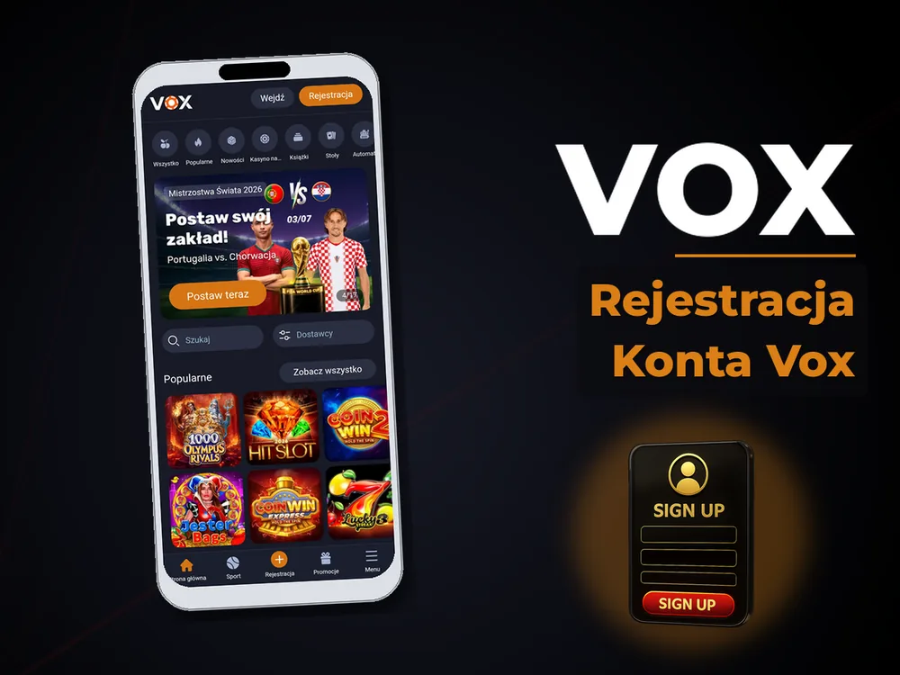 vox - Rejestracja Konta Vox