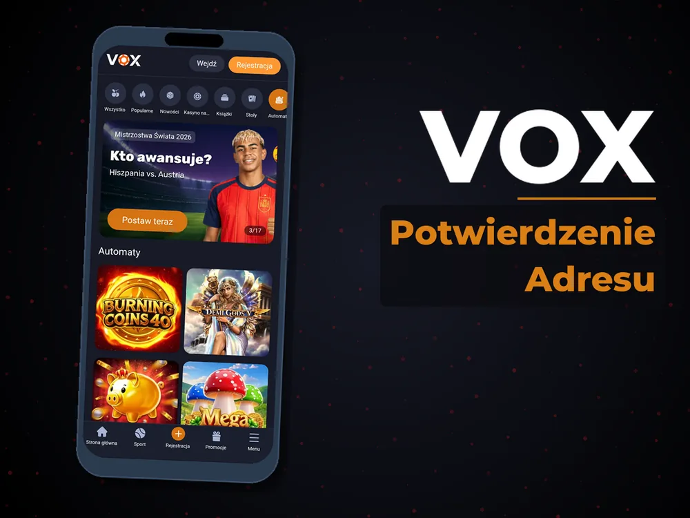vox - Potwierdzenie Adresu