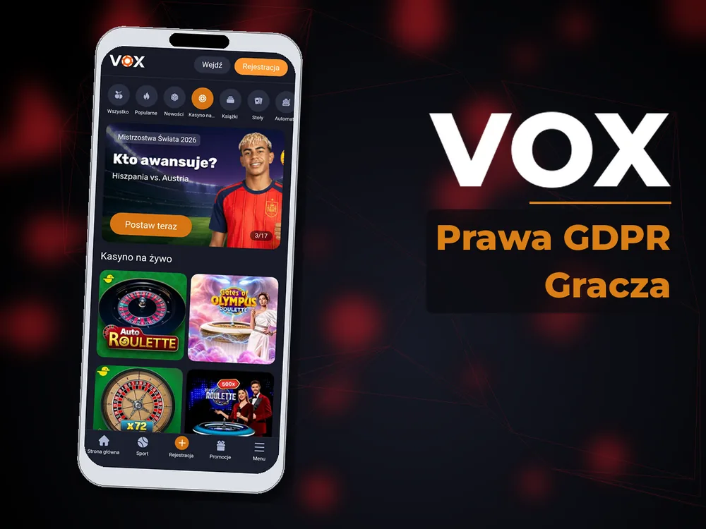 vox - Prawa GDPR Gracza