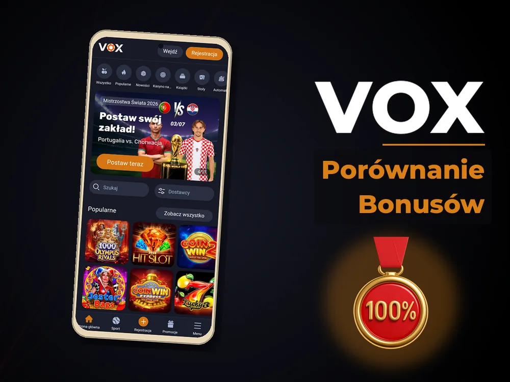 vox - Porównanie Bonusów