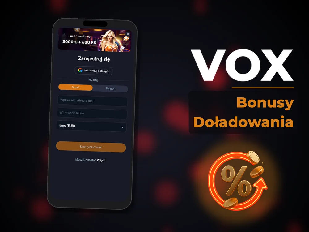 vox - Bonusy Doładowania