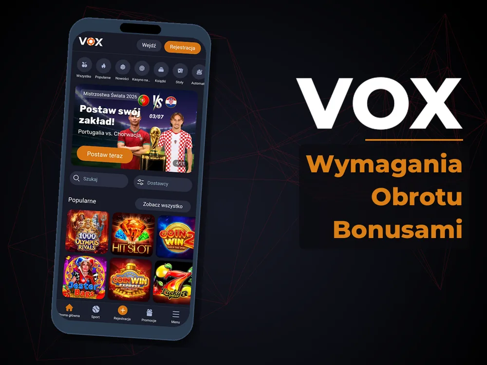 vox - Wymagania Obrotu Bonusami