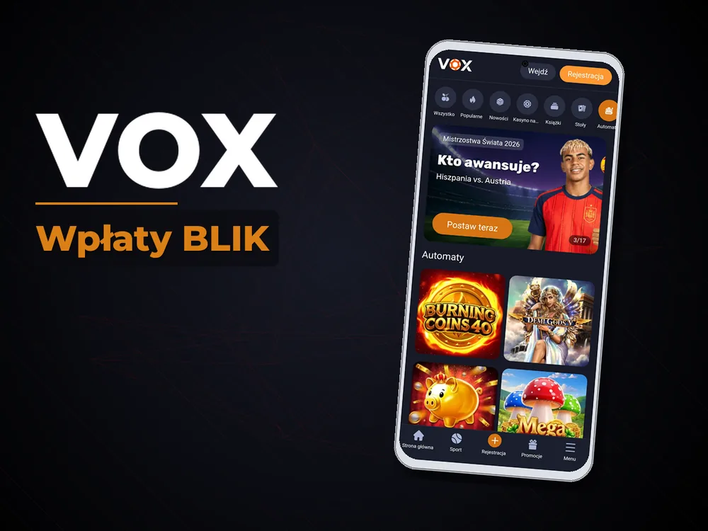 vox - Wpłaty BLIK