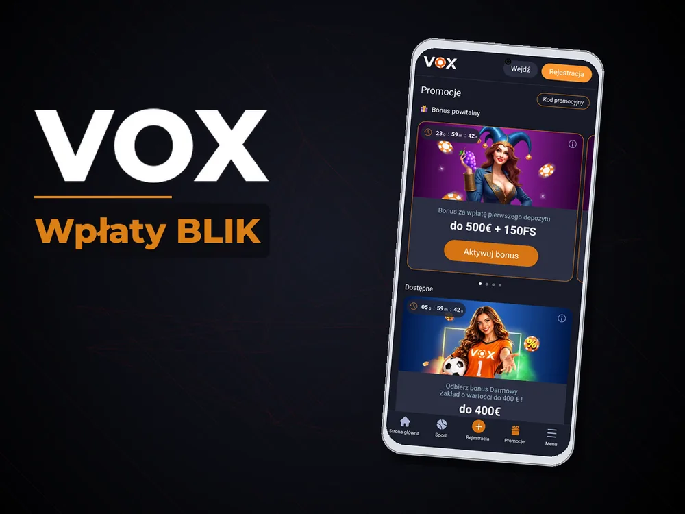 vox - Wpłaty BLIK