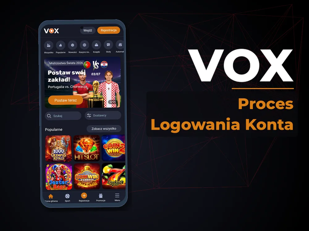 vox - Proces Logowania Konta