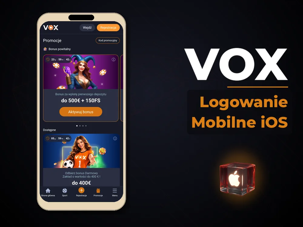vox - Logowanie Mobilne iOS