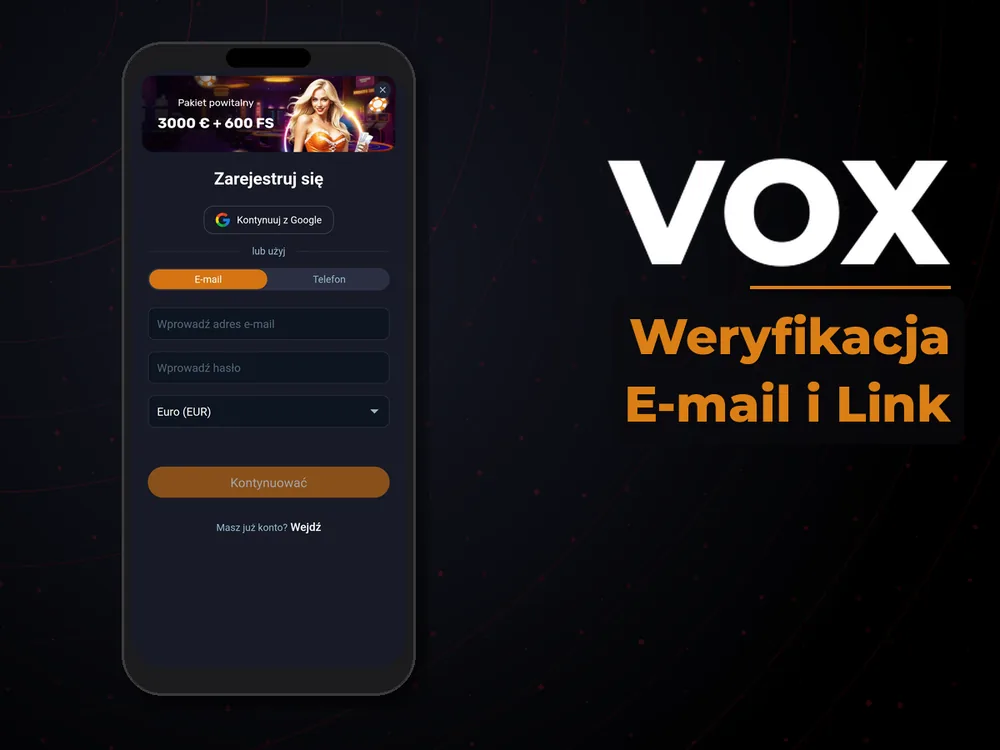 vox - Weryfikacja E-mail i Link