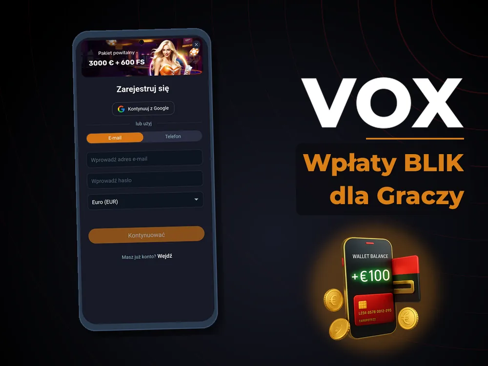 vox - Wpłaty BLIK dla Graczy