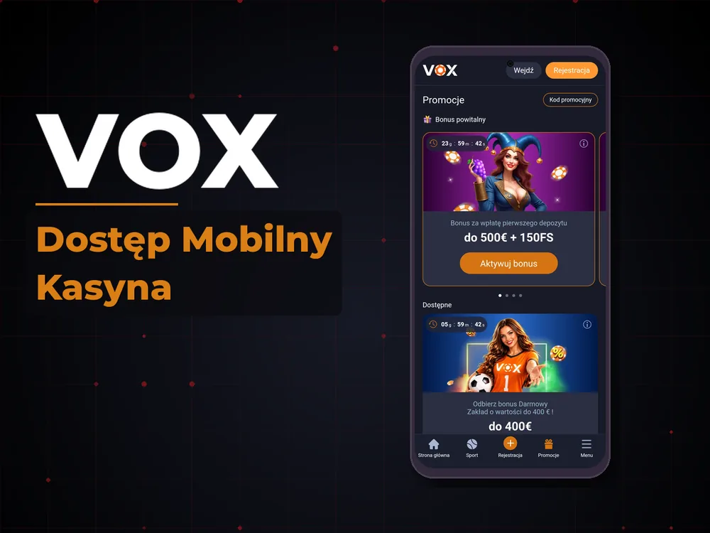 vox - Dostęp Mobilny Kasyna
