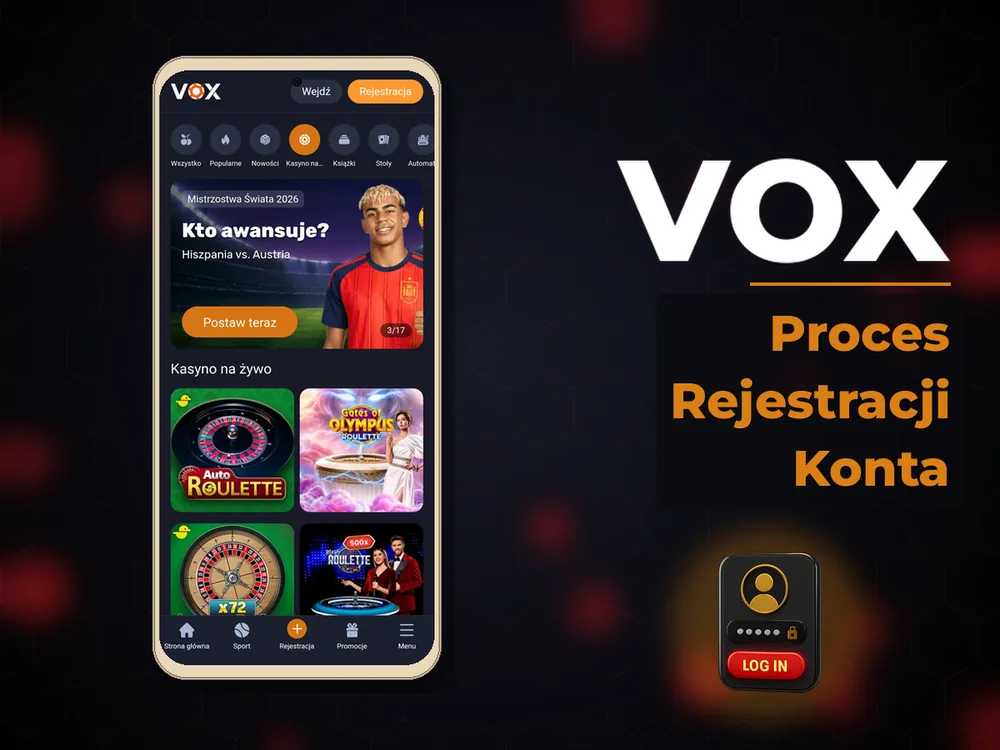 vox - Proces Rejestracji Konta