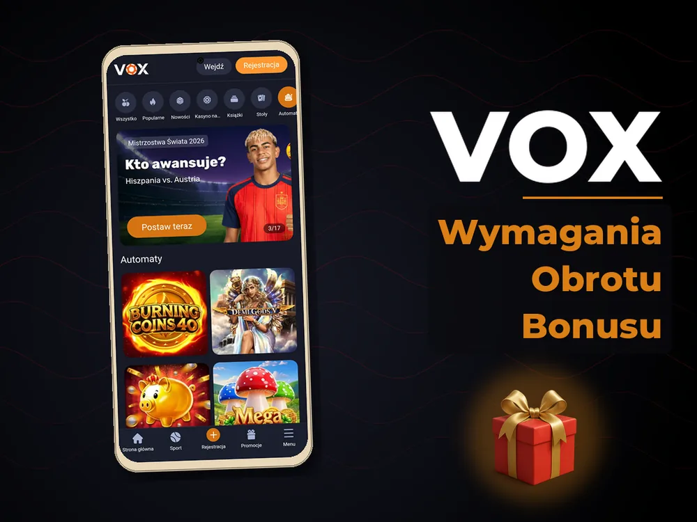 vox - Wymagania Obrotu Bonusu