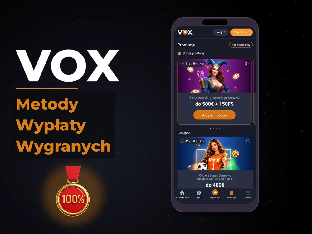 vox - Metody Wypłaty Wygranych